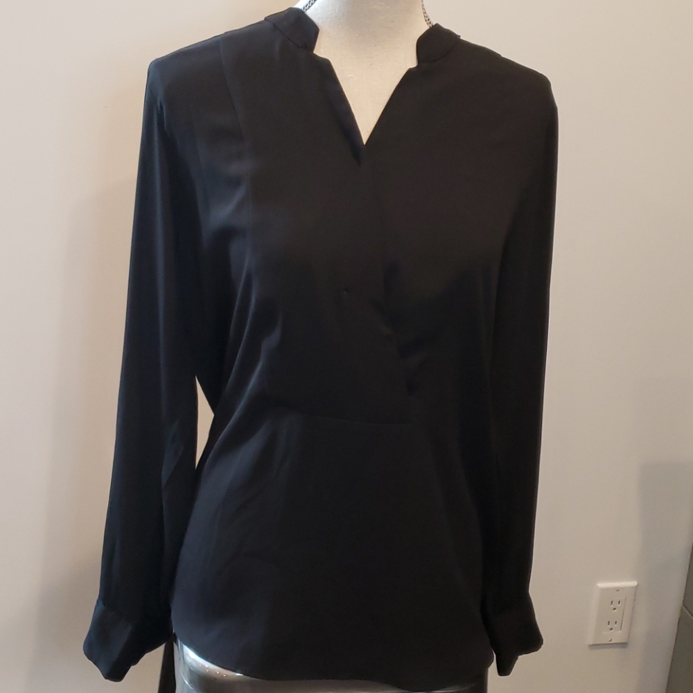 HARVE BENARD faux wrap V blouse